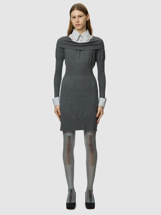 Cop Copine Knitted Shirt Dress 