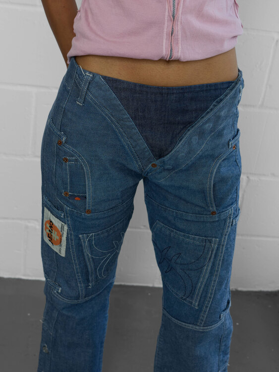 Michiko Koshino Decostructed Jeans 