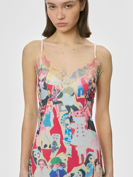 Graphic Print Camisole Dress 