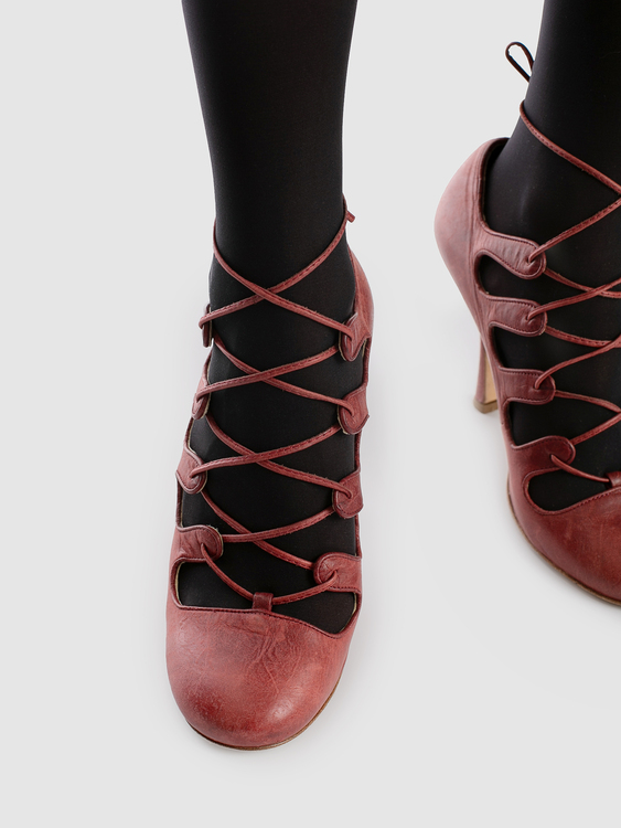 Galliano Round Toe Heels 