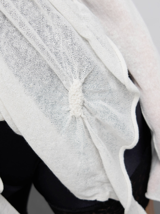 Sarah Pacini Shirred Cardigan 