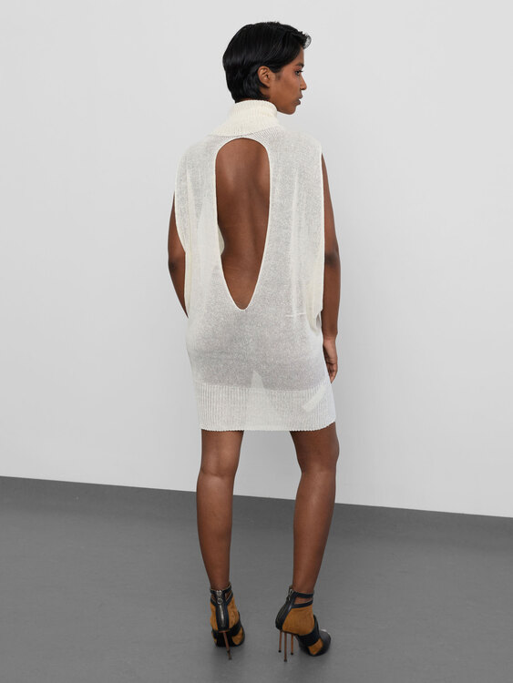 Stefanel Knitted Cutout Dress 