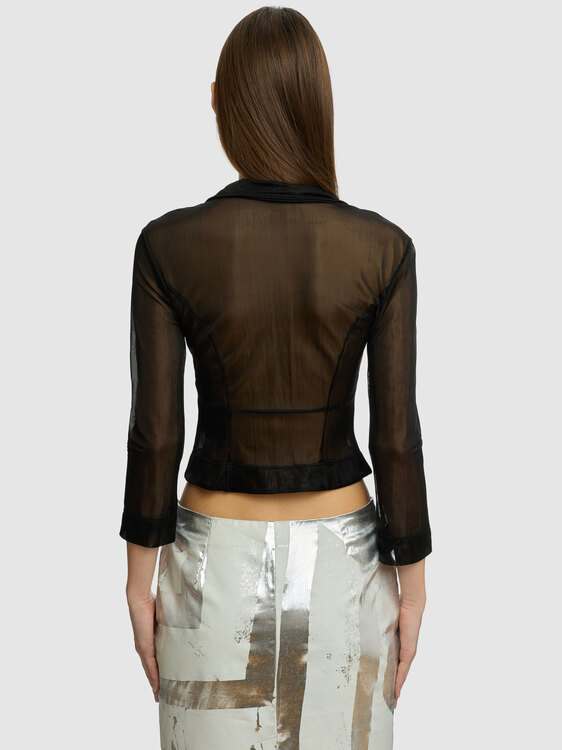 Plein Sud Black Mesh Blazer 