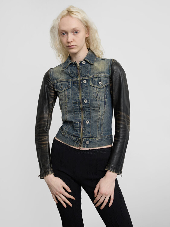 Nolita Leather And Denim Jacket 