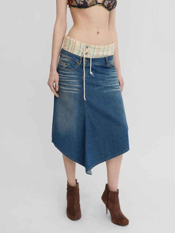 Michiko Koshino Double Waist Skirt 