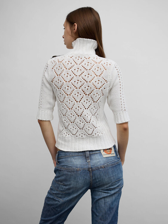 トップス and wander Covered Rip Cardigan3 Shop Women's Graphic Shetland Zip Cardigan for Luxurious