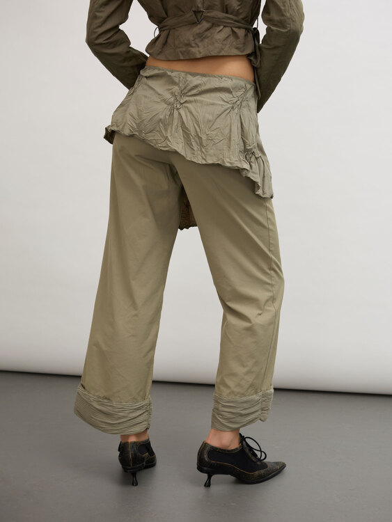 Olive Green Baggy Trousers 