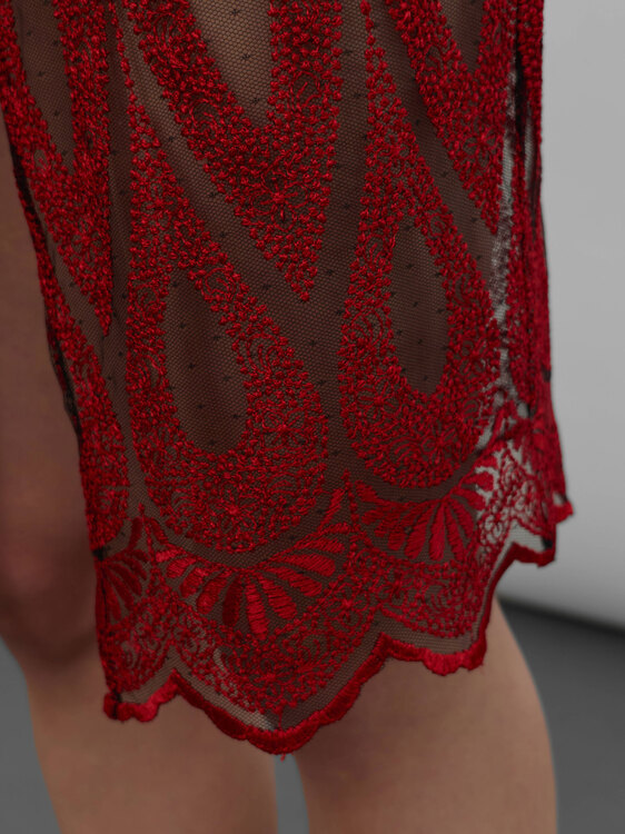 Jean Colonna Mesh Skirt 