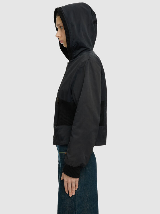 Black Hooded Jacket 
