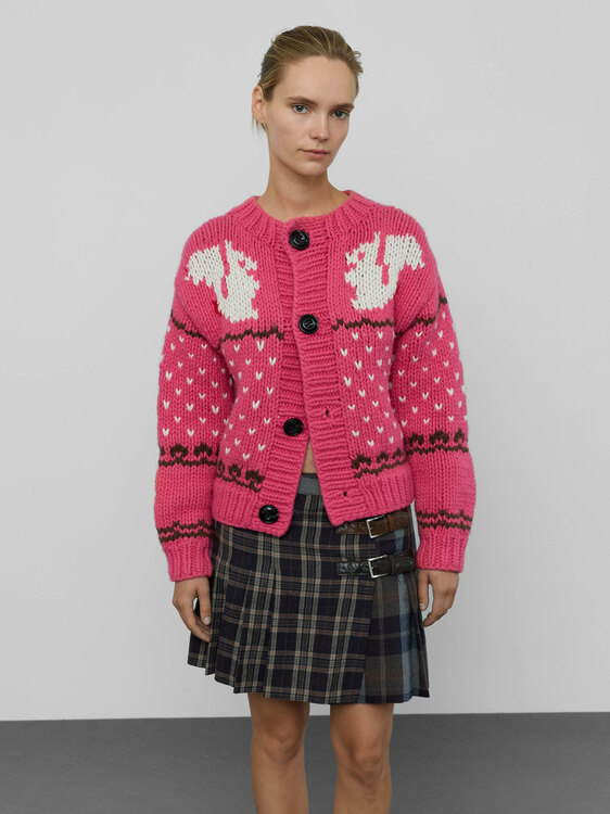 Dsquared2 Pink Knitted Cardigan 