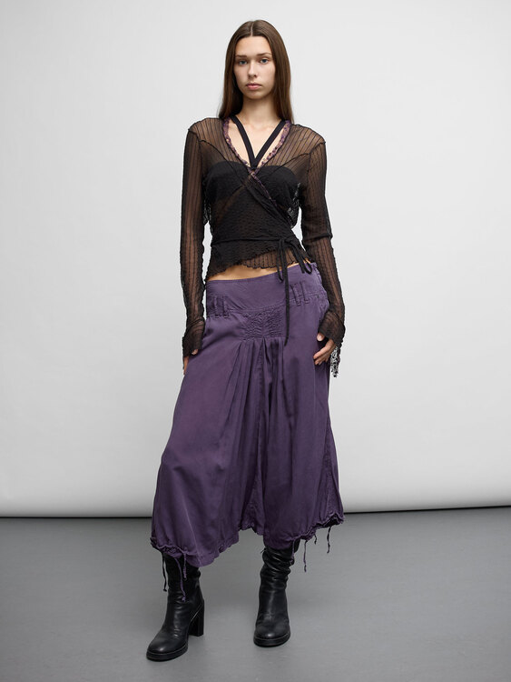Mesh Wrap Cardigan 