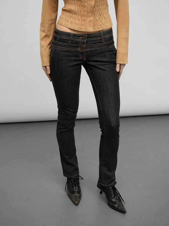 Antonio Berardi Double Waist Jeans 