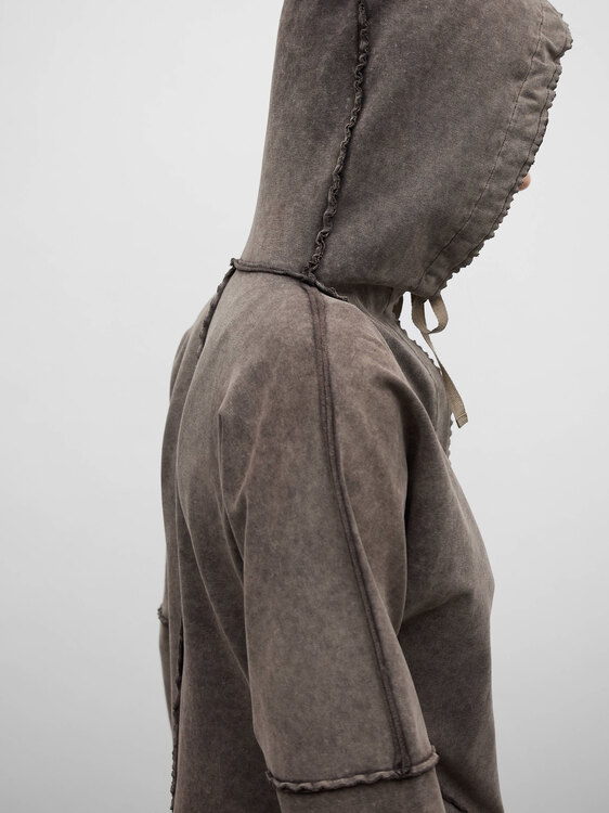 Cop Copine Acid Wash Hoodie 