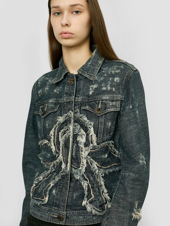 E-Play Distressed Denim Jacket 
