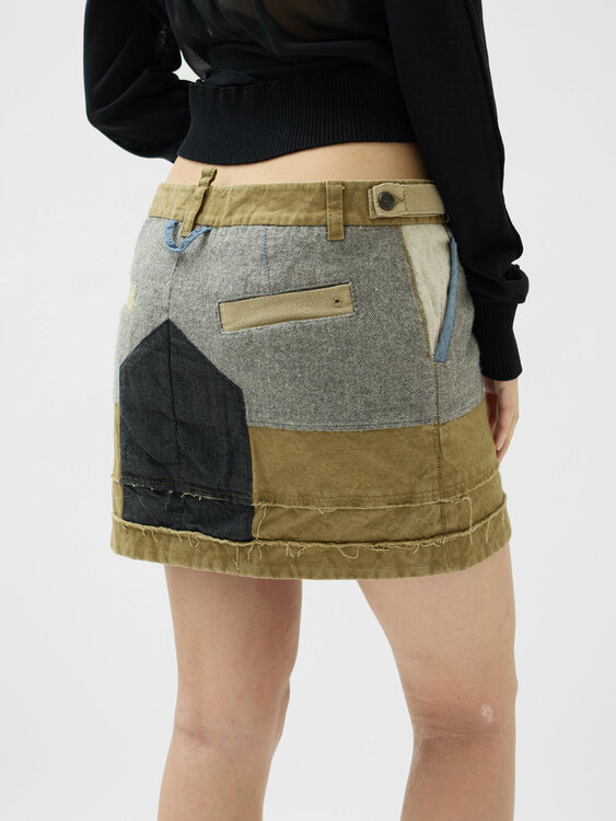 Dsquared2 Patchwork Mini Skirt 