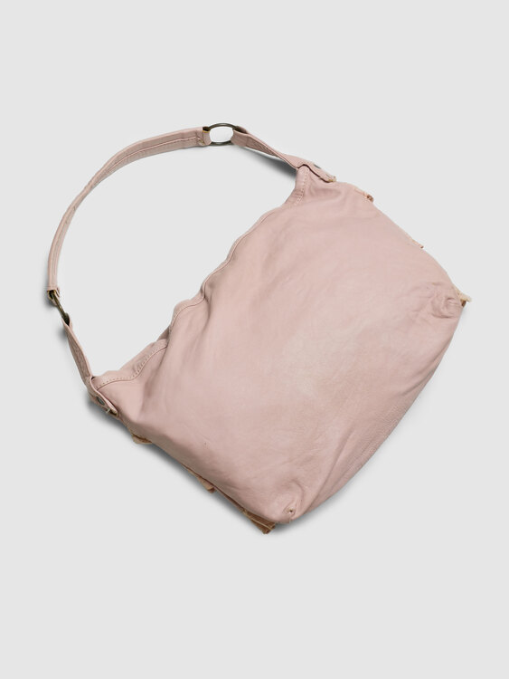 Pink Leather Handbag 
