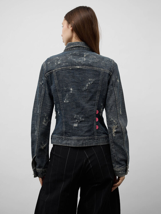E-Play Distressed Denim Jacket 