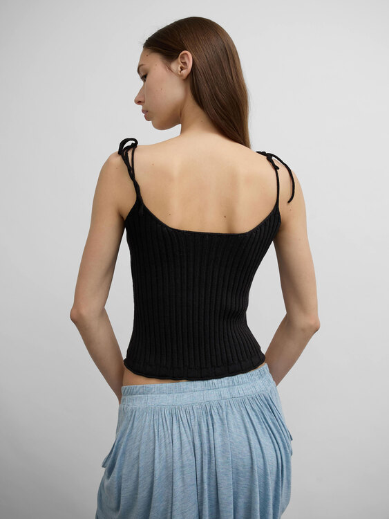 Plein Sud Rib Knit Camisole Top 