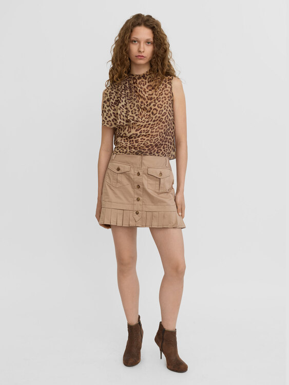 Anna Molinari Leopard Print Top 