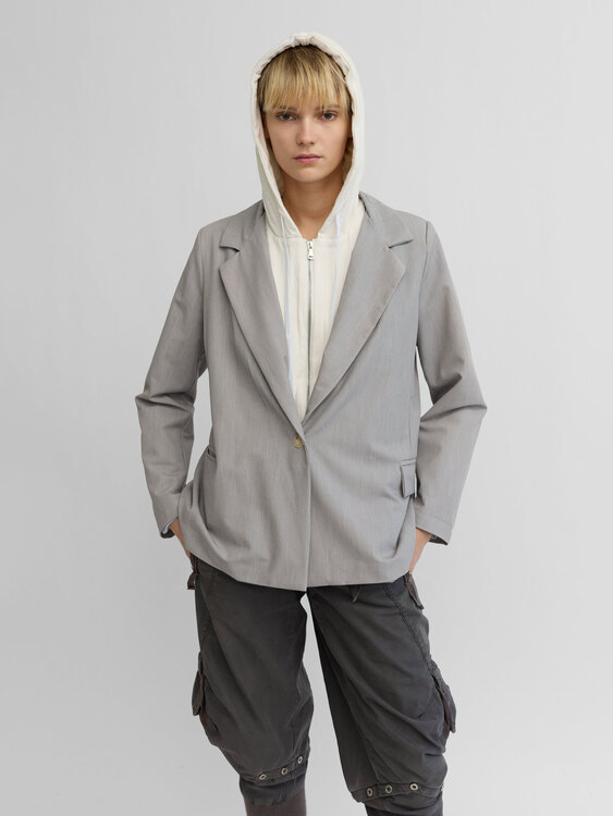 Integrated Hoodie Blazer 