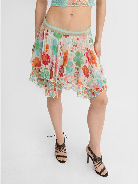 Plein Sud Layered Chiffon Skirt 