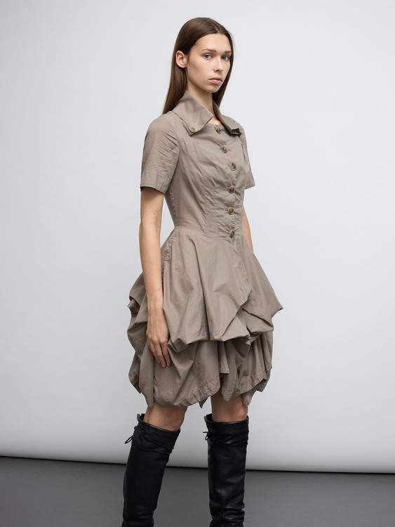 All Saints Taupe Dress 