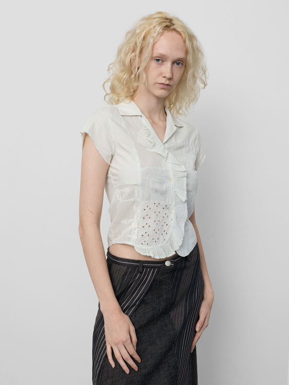 Michiko Koshino Patchwork Blouse 