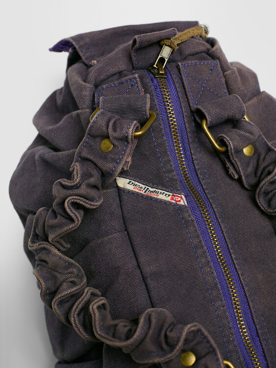 Diesel Gathered Canvas Mini Bag 