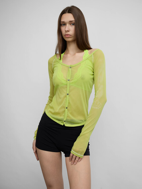 Diesel Mesh Cardigan 