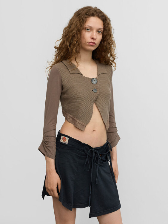 Cop Copine Cropped Cardigan 