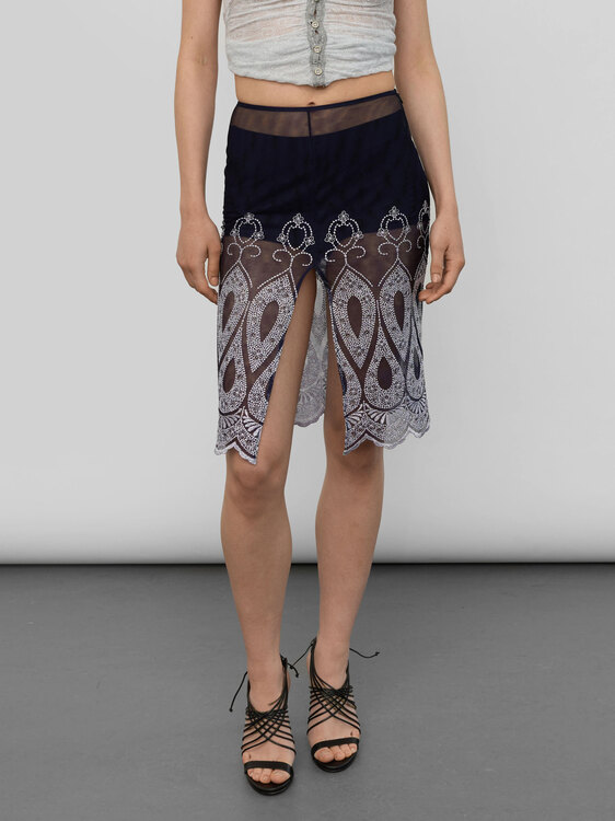 Jean Colonna Mesh Skirt 