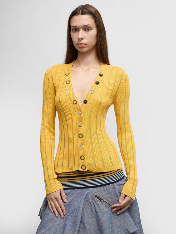 Miss Sixty Yellow Cardigan 