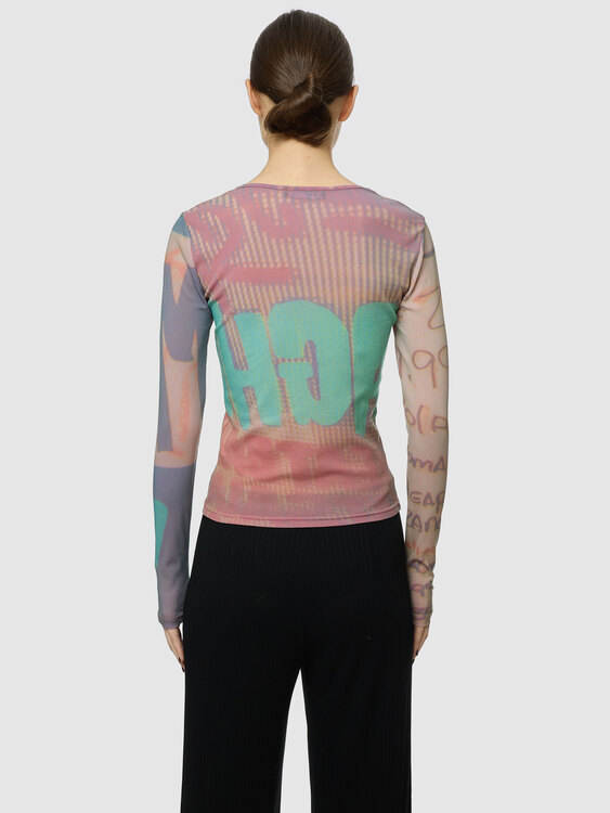 Cop Copine Graphic Print Top 