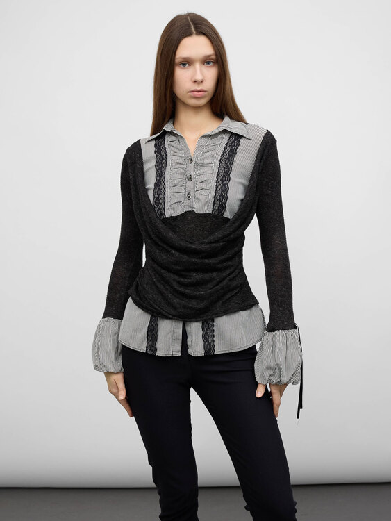 Integrated Shirt Jumper 