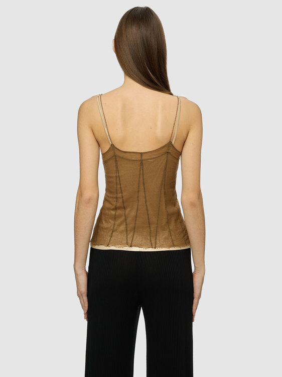 Plein Sud Mesh Camisole Top 