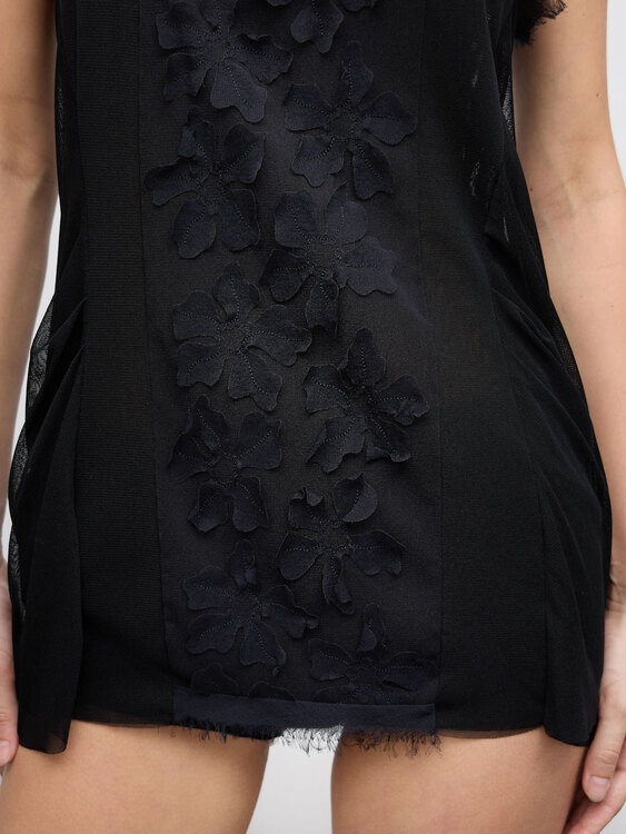 Black Mesh Vest 