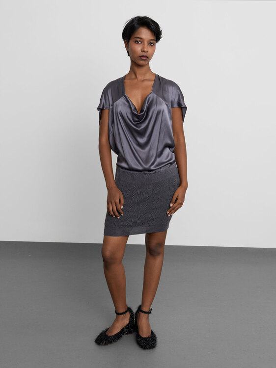 Patrizia Pepe Silk And Wool Dres 