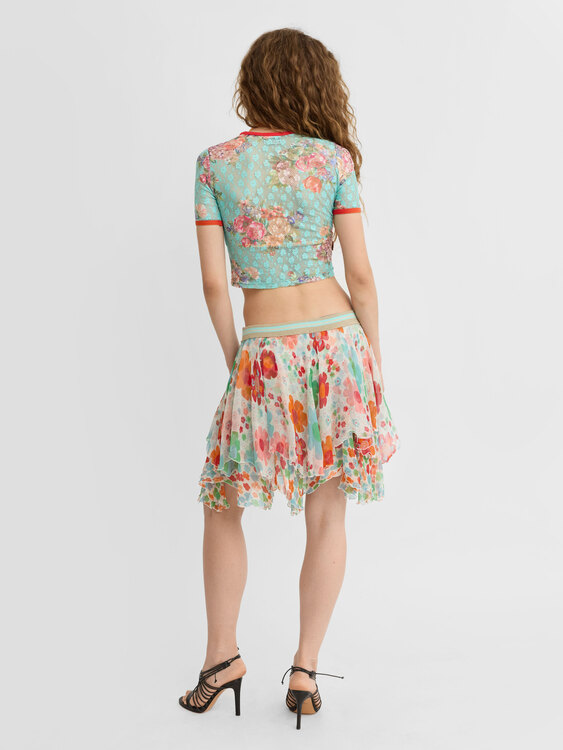 Plein Sud Layered Chiffon Skirt 
