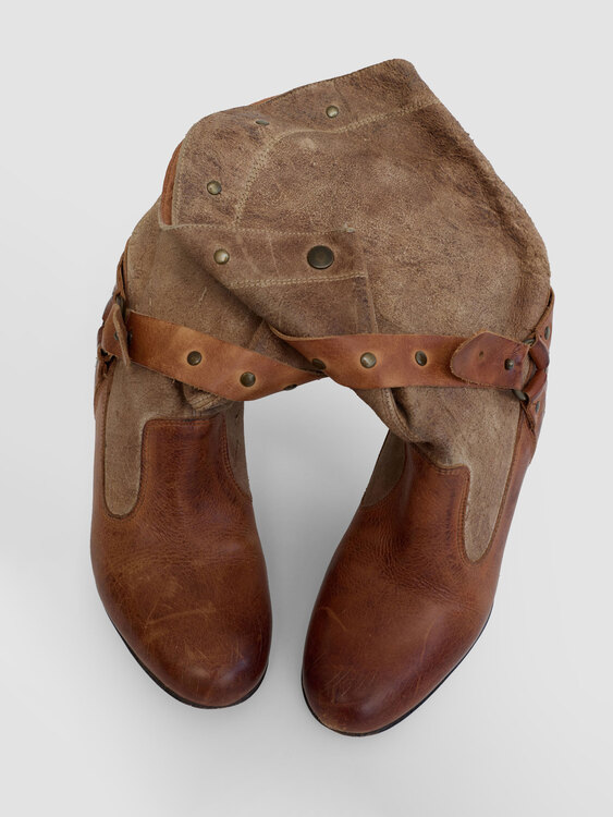 DieselStyleLab Heeled Leather Boots 