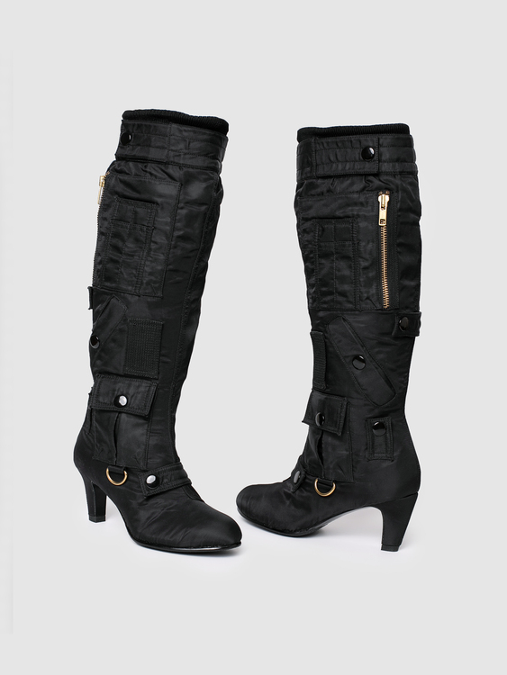 United Nude Black Nylon Boots 