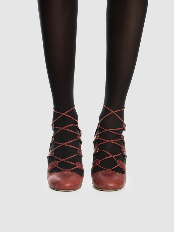 Galliano Round Toe Heels 