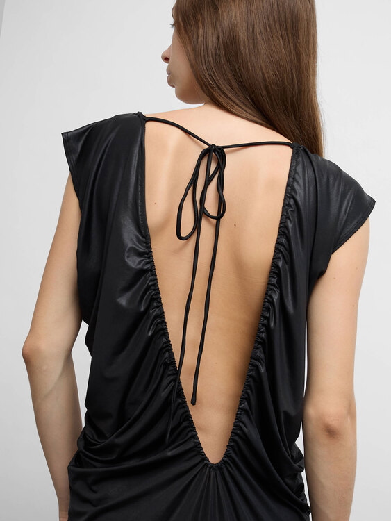 Miss Sixty Gathered Midi Dress 