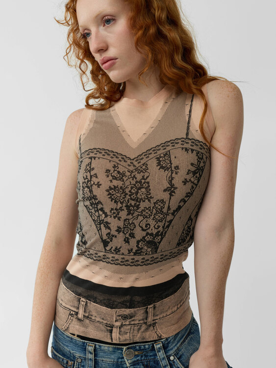 Dior Lace Print T-Shirt 