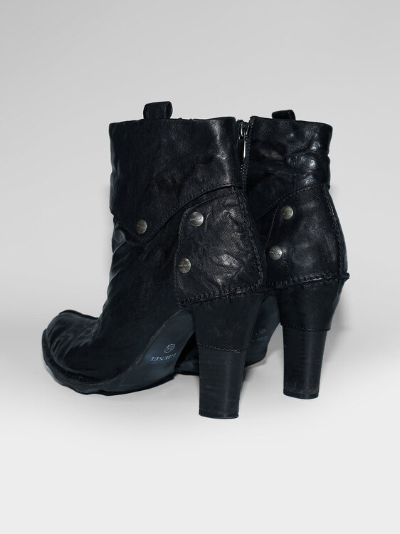 Diesel Black Leather Boots 