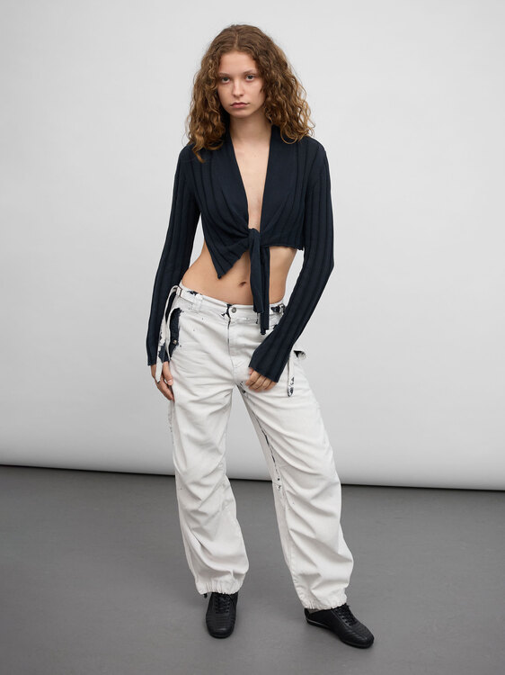 Sarah Pacini Cropped Cardigan 