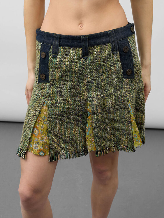 Dolce & Gabbana Tweed Mini Skirt 