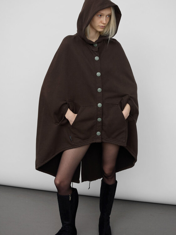 Michiko Koshino Hooded Poncho 
