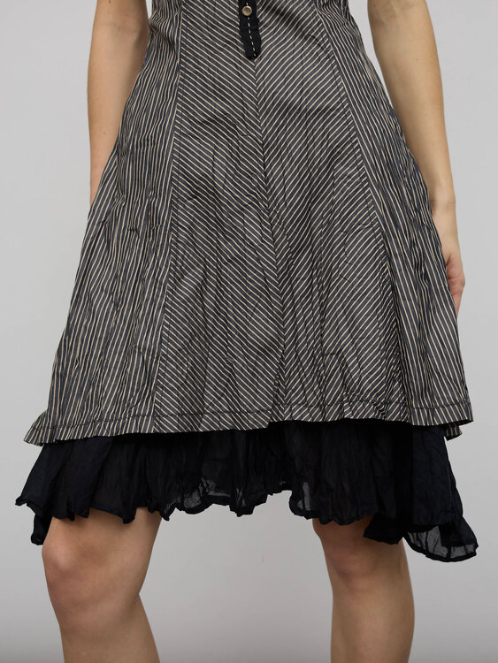 Wrinkle Effect Mini Dress 