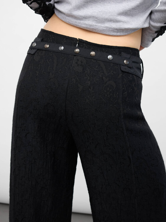 Sarah Pacini Wide Leg Trousers 