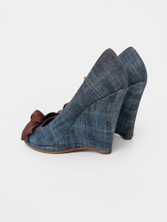 Miu Miu Denim Wedges 